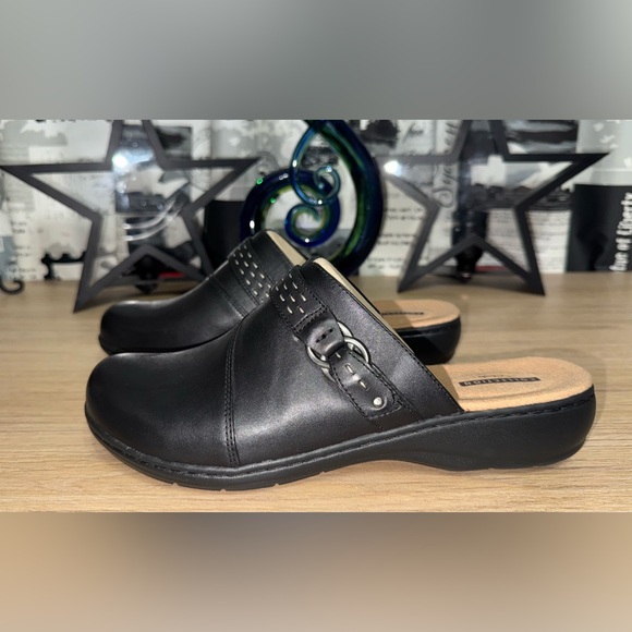 NWOT! Clark’s Collection Womans Leather Leisa Sadie Mules Shoes. Size 9. - Picture 5 of 9